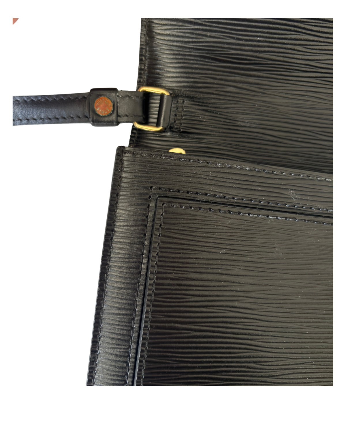 Louis Vuitton Black Epi Sellier Dragonne Clutch