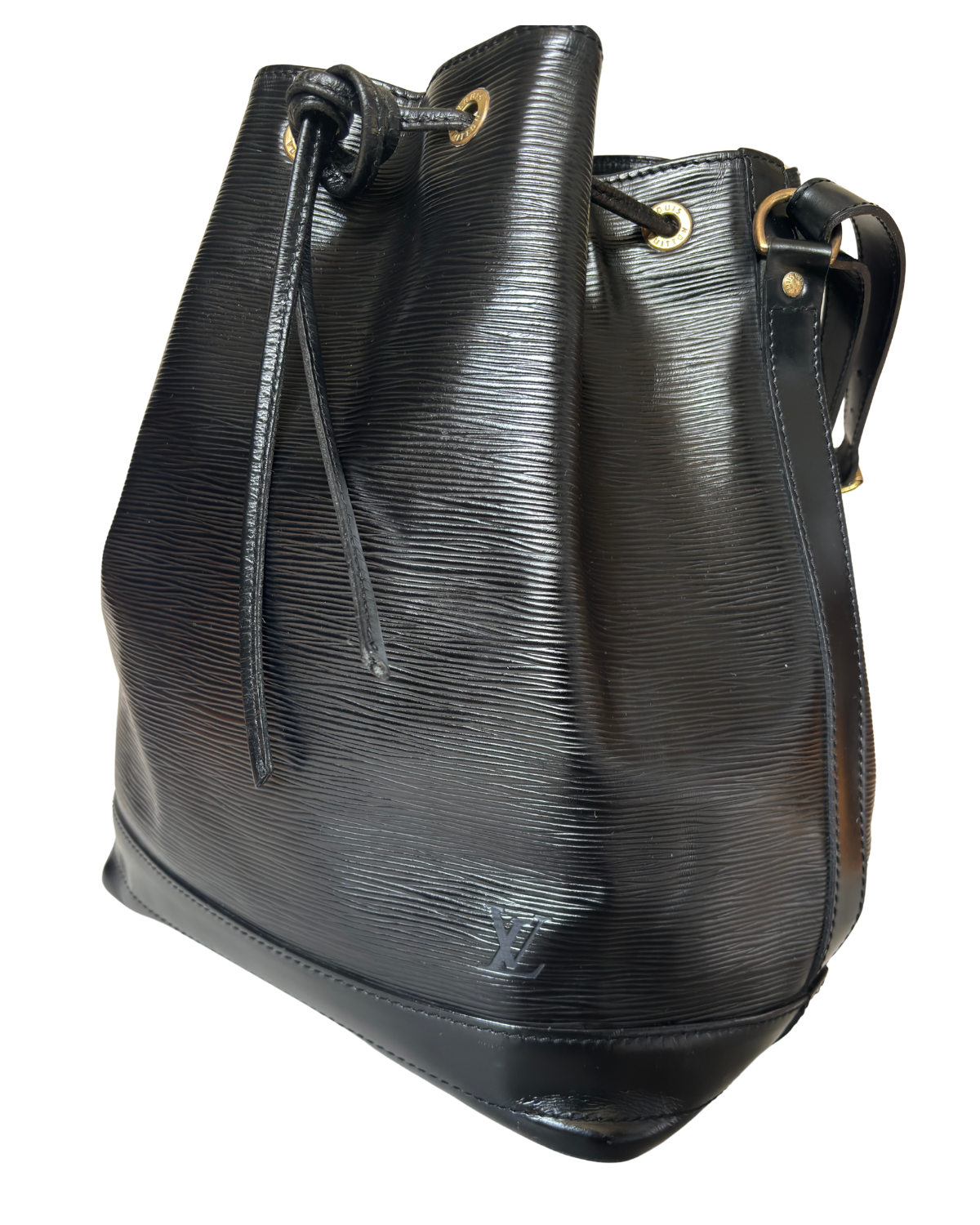 Louis Vuitton Black Epi Leather Noé Bucket Bag (1992)