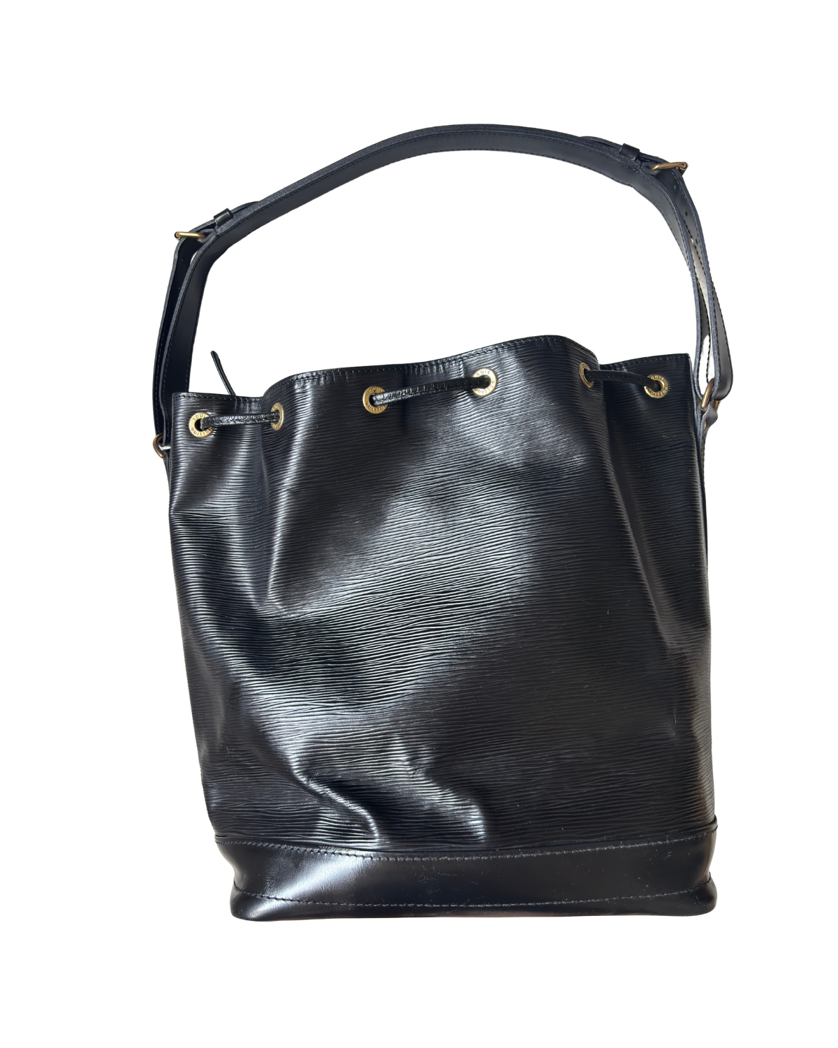 Louis Vuitton Black Epi Leather Noé Bucket Bag (1992)