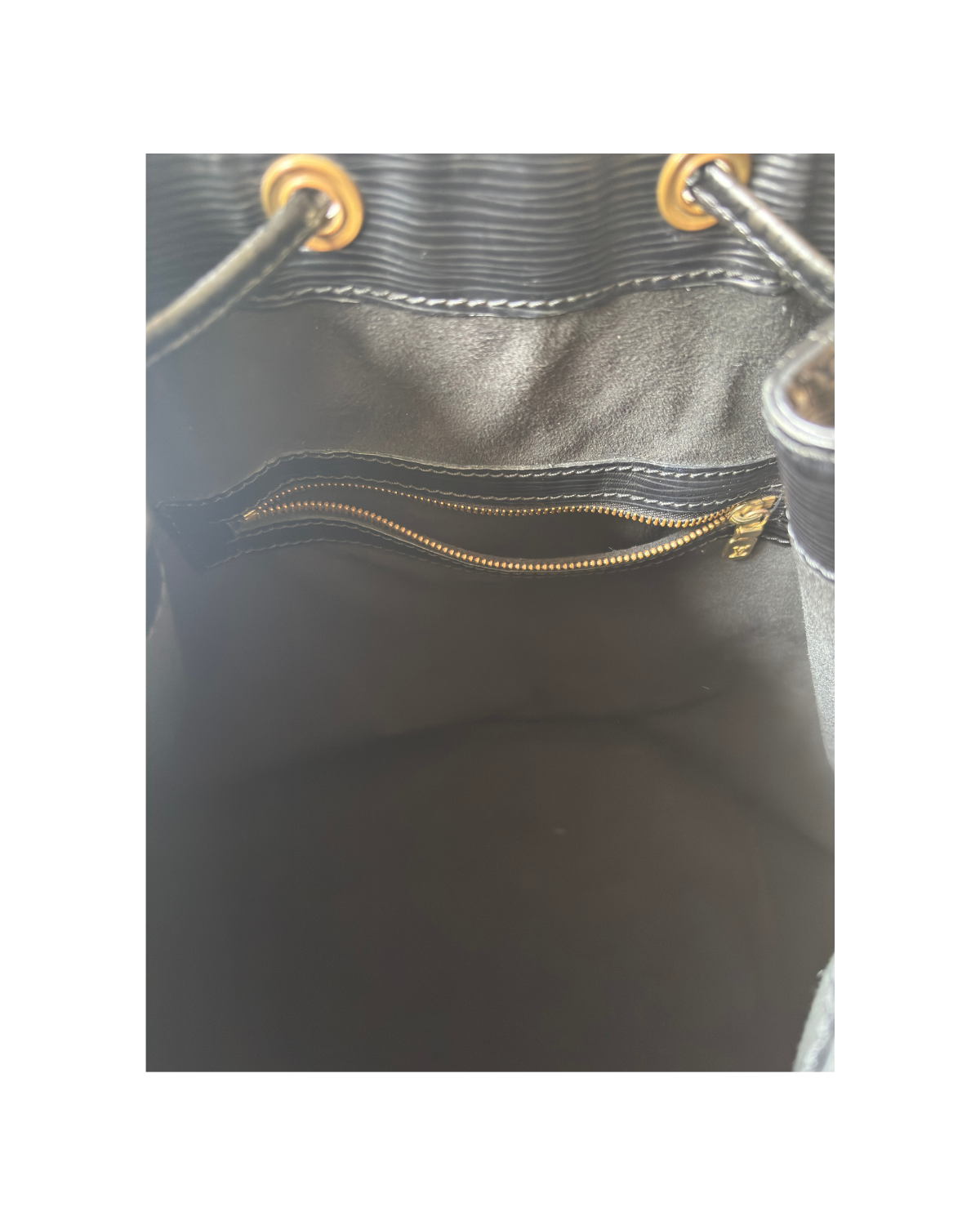 Louis Vuitton Black Epi Leather Noé Bucket Bag (1992)