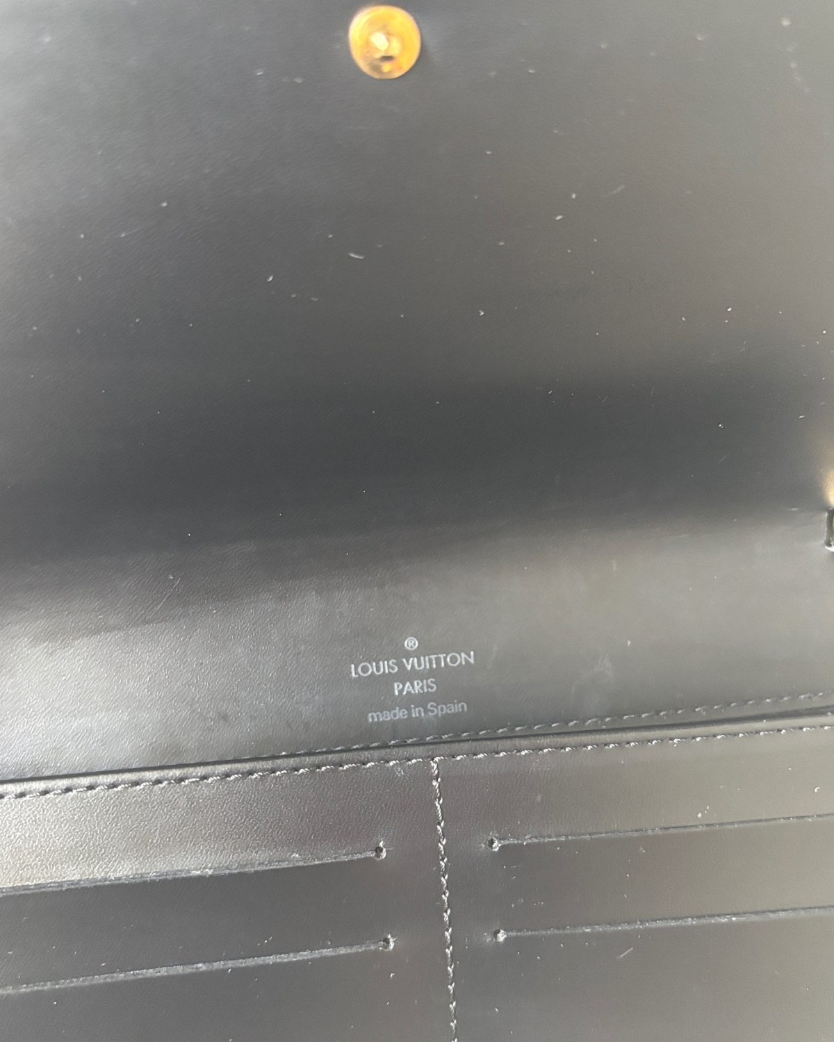 Louis Vuitton Honfleur Clutch in Black Epi Leather