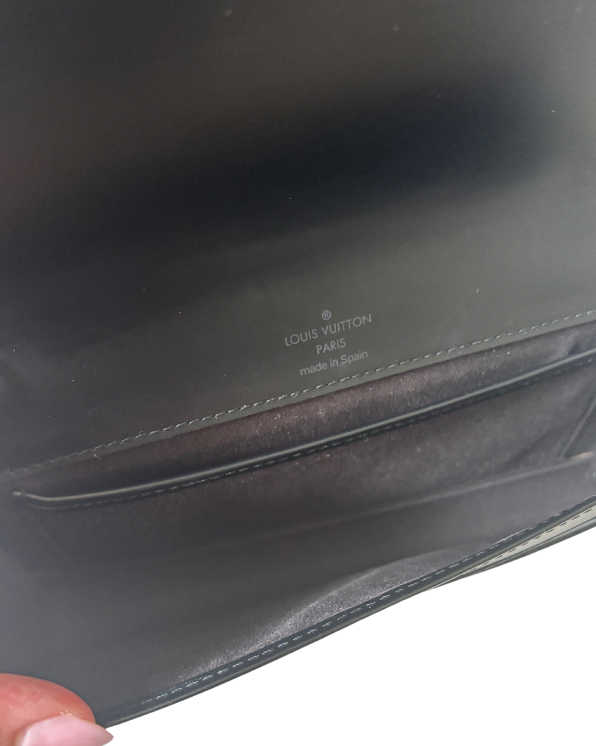 Louis Vuitton Honfleur Clutch in Black Epi Leather