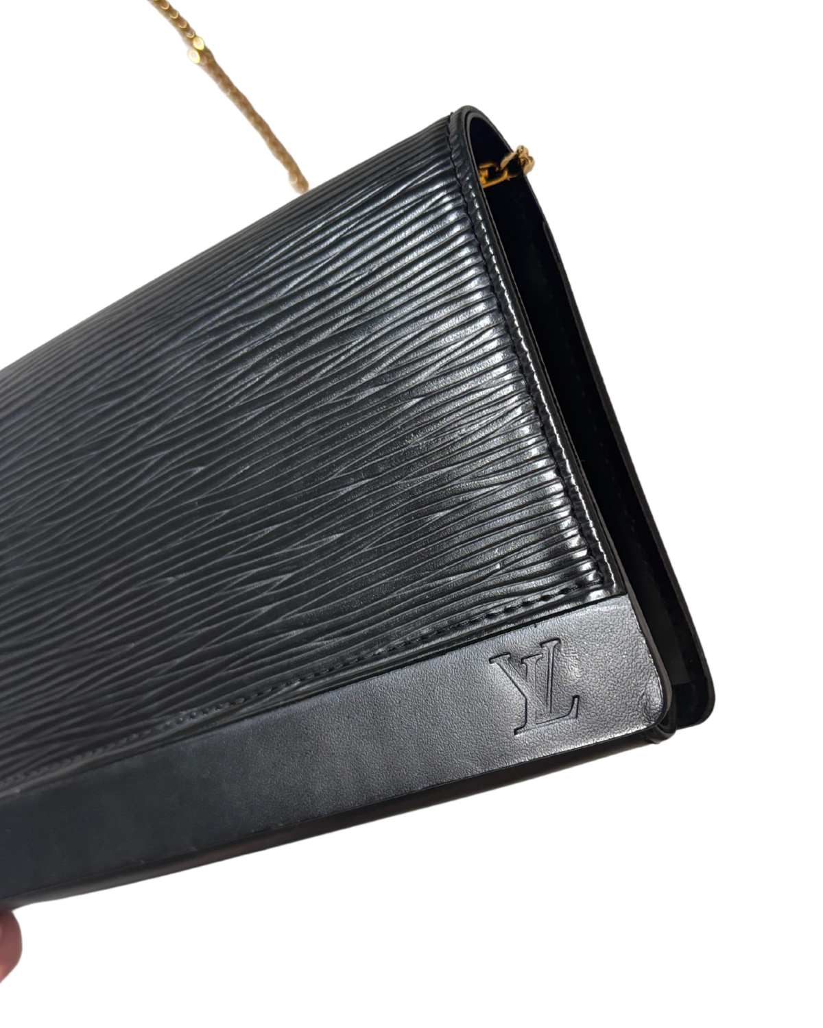 Louis Vuitton Honfleur Clutch in Black Epi Leather