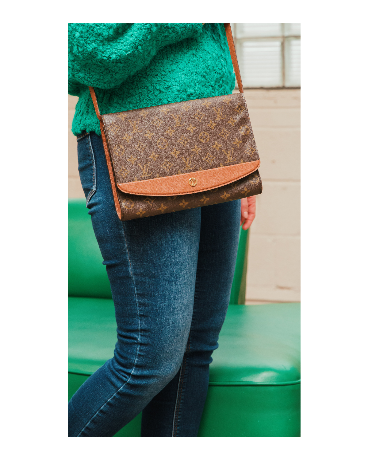 Louis Vuitton Monogram Vintage Bordeaux Clutch / Shoulder Bag