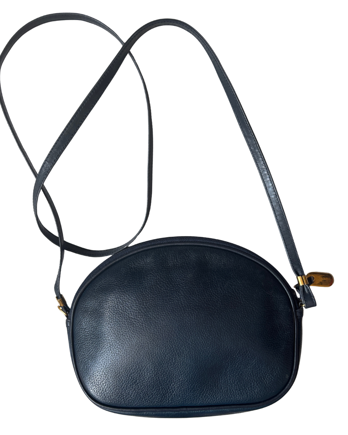 Vintage Gucci Navy Leather Sling Bag