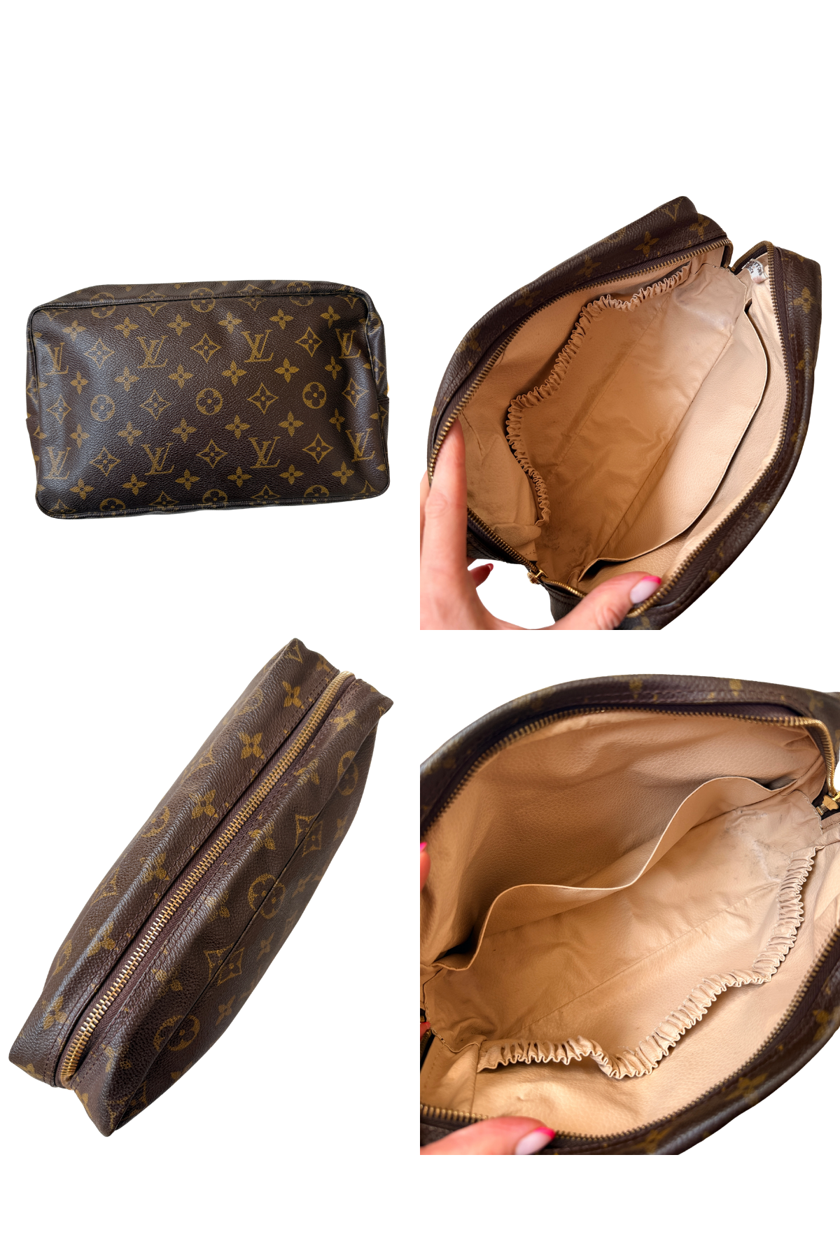 Louis Vuitton Monogram Trousse 28 Cosmetic Pouch / Clutch