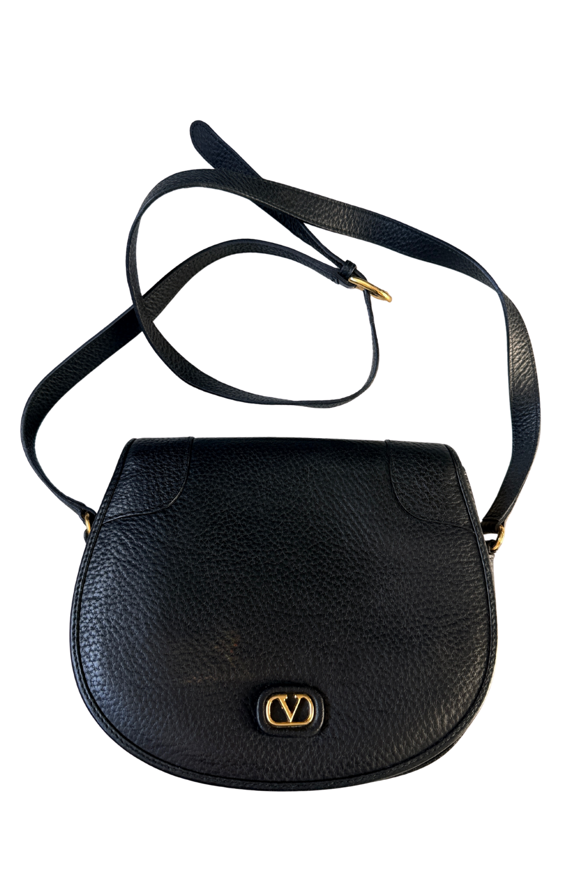 Valentino Pebbled Leather Crossbody Bag