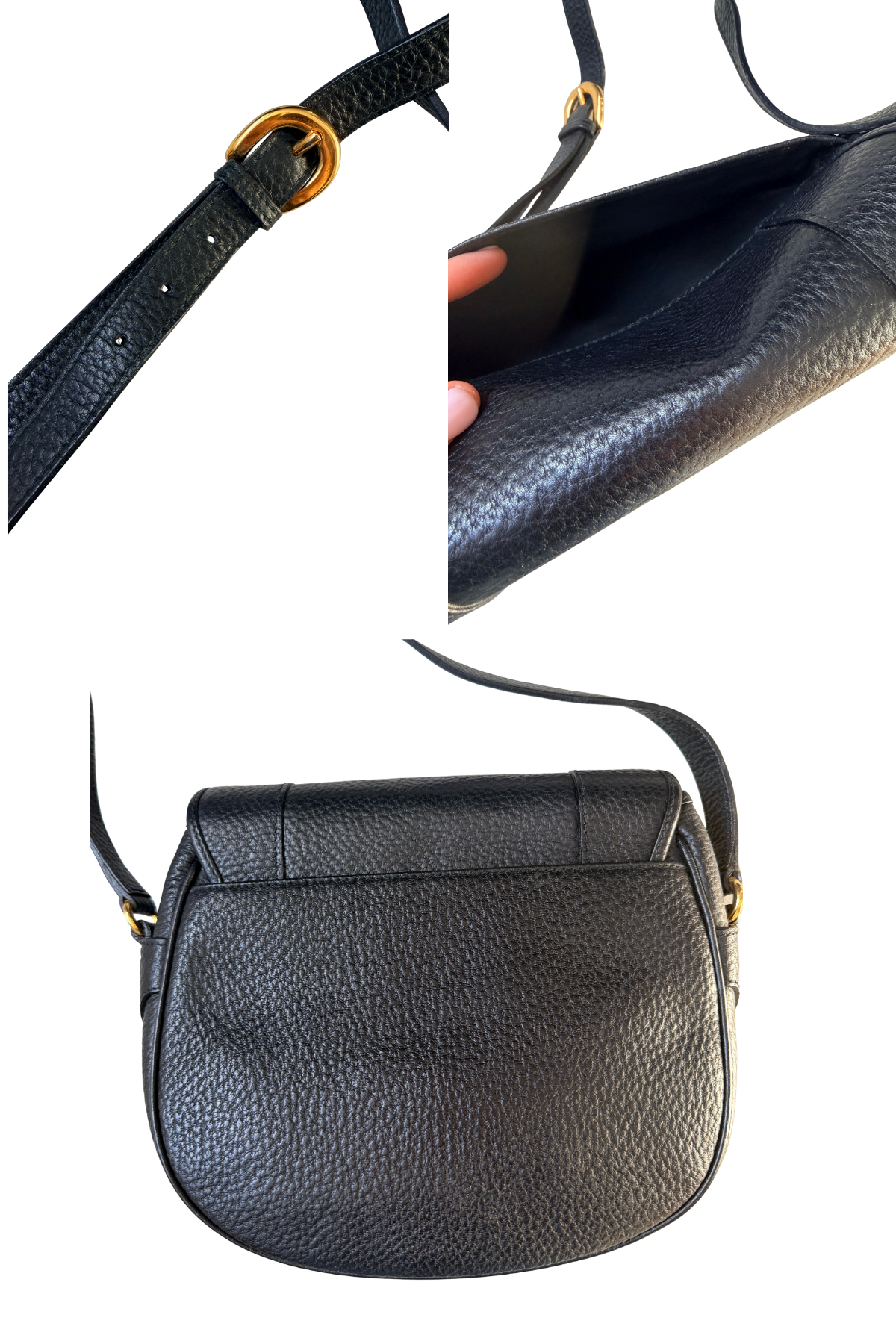 Valentino Pebbled Leather Crossbody Bag