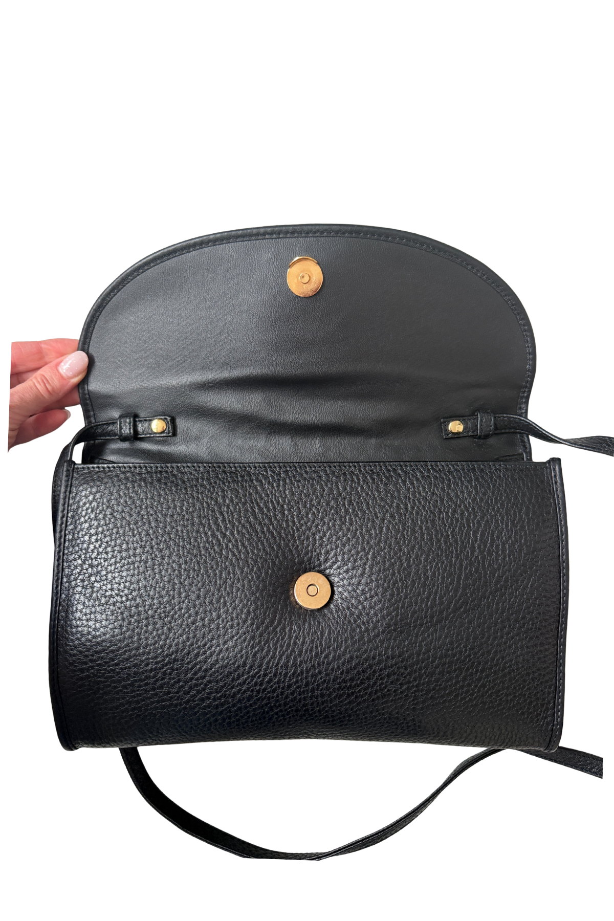 Valentino Garavani Pebbled Leather Clutch Shoulder Bag