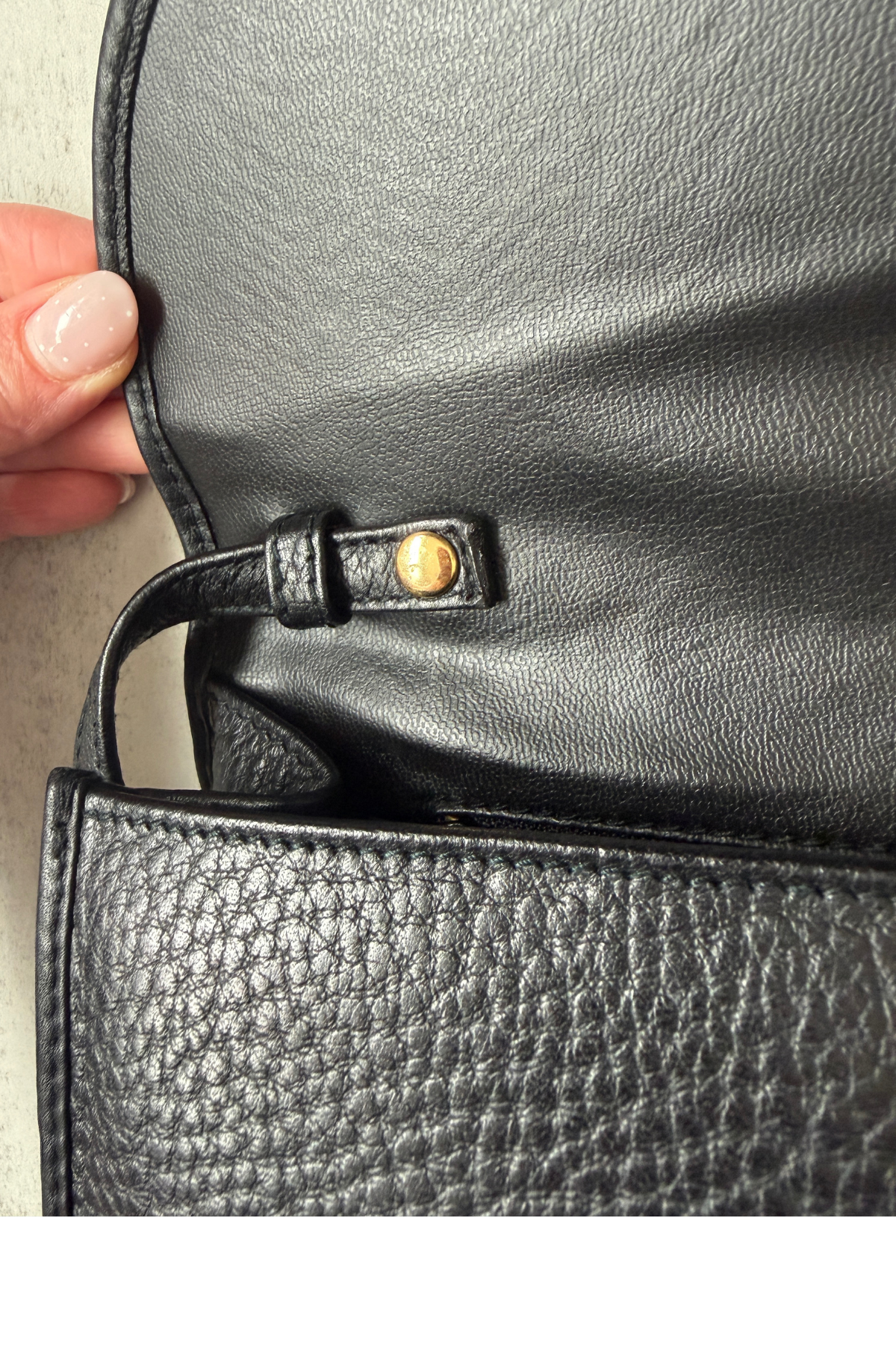 Valentino Garavani Pebbled Leather Clutch Shoulder Bag