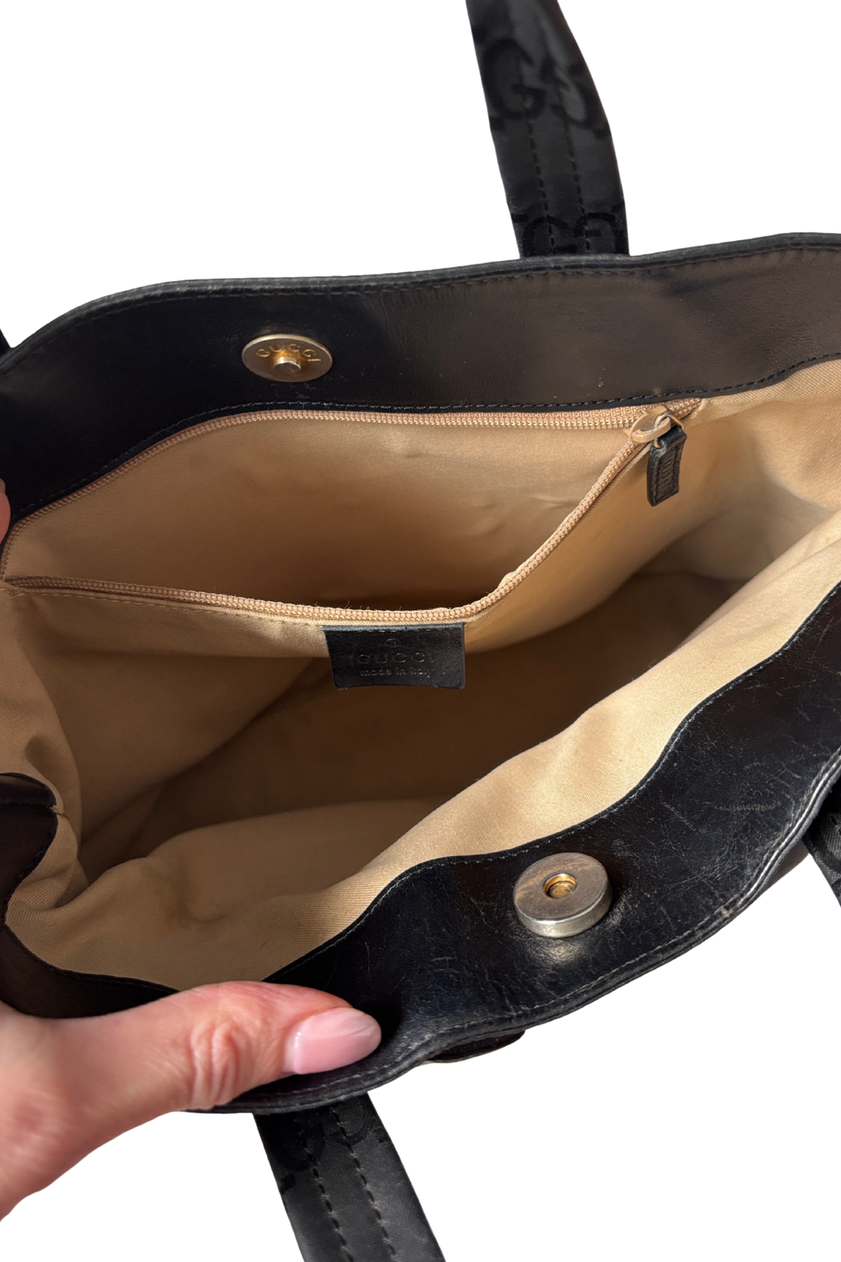 Gucci GG Black Nylon Mini Handbag