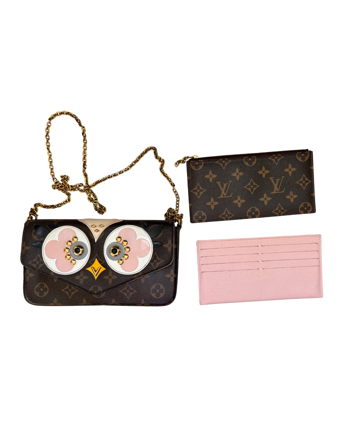 Louis Vuitton Félicie “Owl” Limited Edition Crossbody (2018) - FULL SET