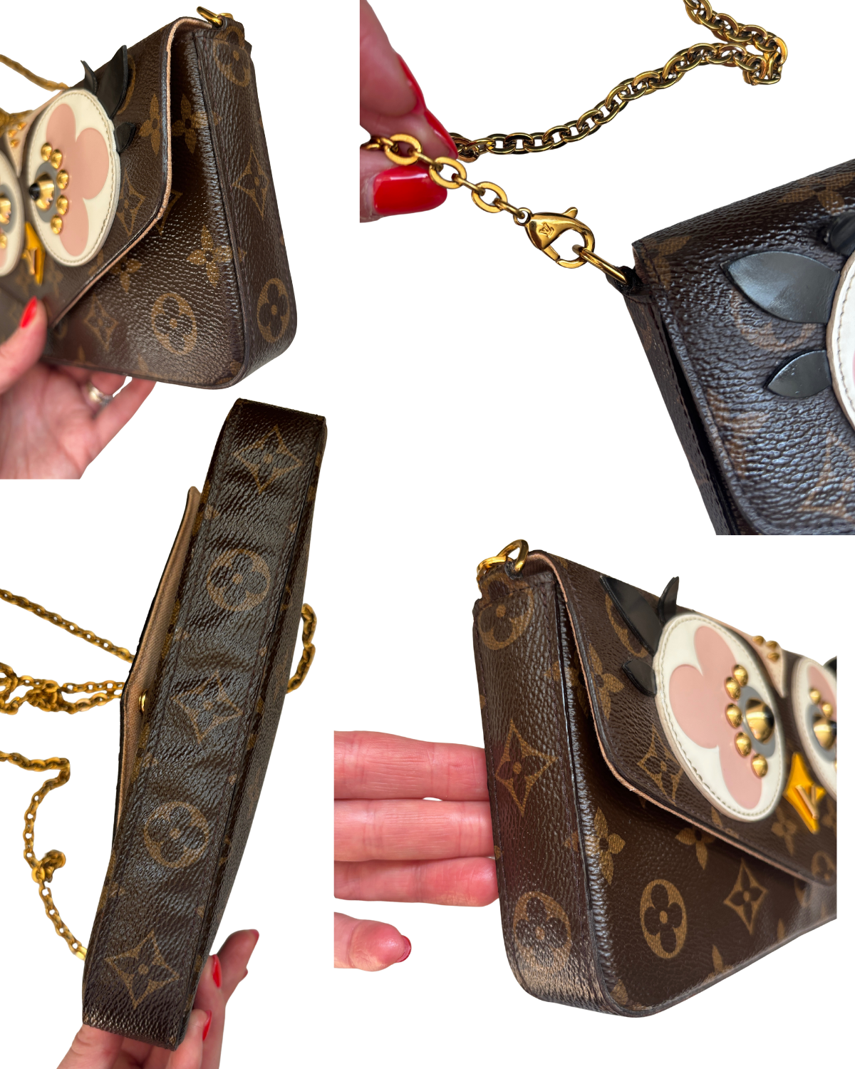 Louis Vuitton Félicie “Owl” Limited Edition Crossbody (2018) - FULL SET