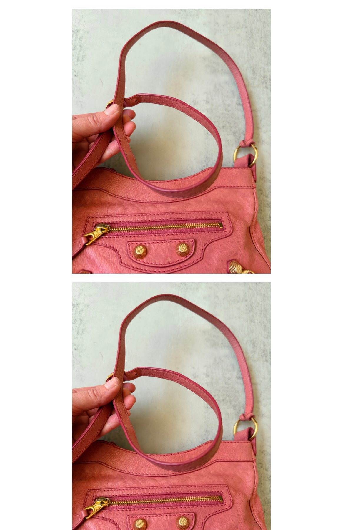 Balenciaga Giant Hip Bubble Gum Pink Shoulder Bag (with Mirror)