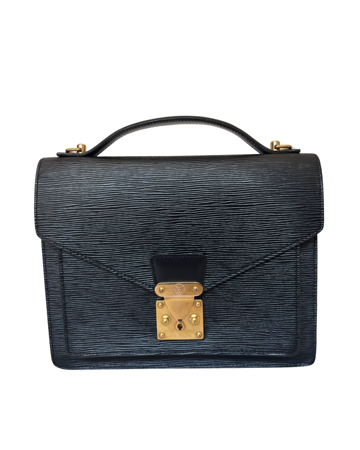 Vintage Louis Vuitton Black Epi Marceau Handbag (1994)