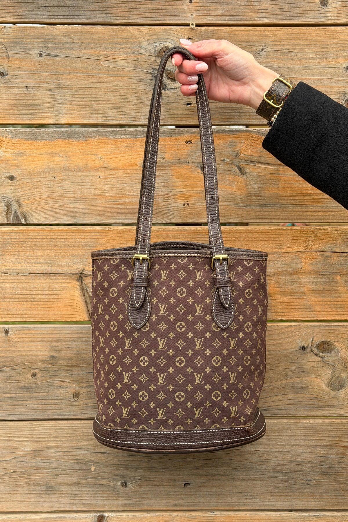 Louis Vuitton Monogram Mini Lin Bucket PM (2006)