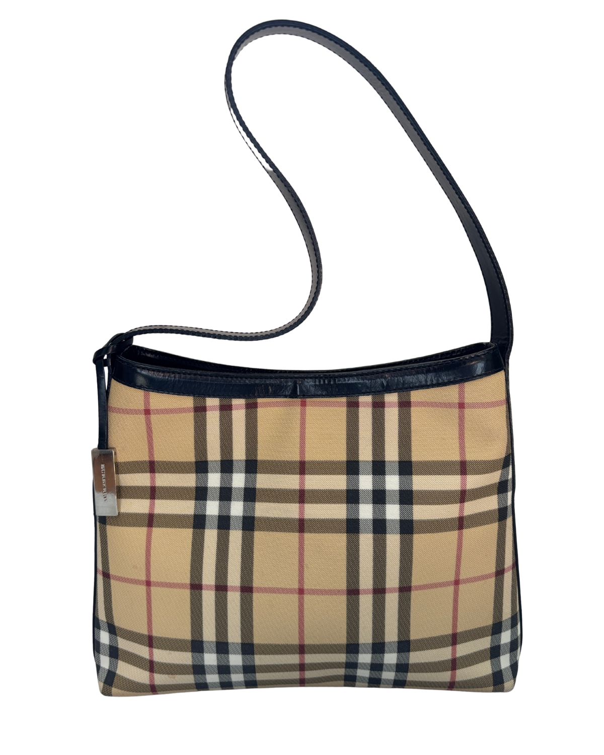 Burberry Vintage Haymarket Check Shoulder Bag