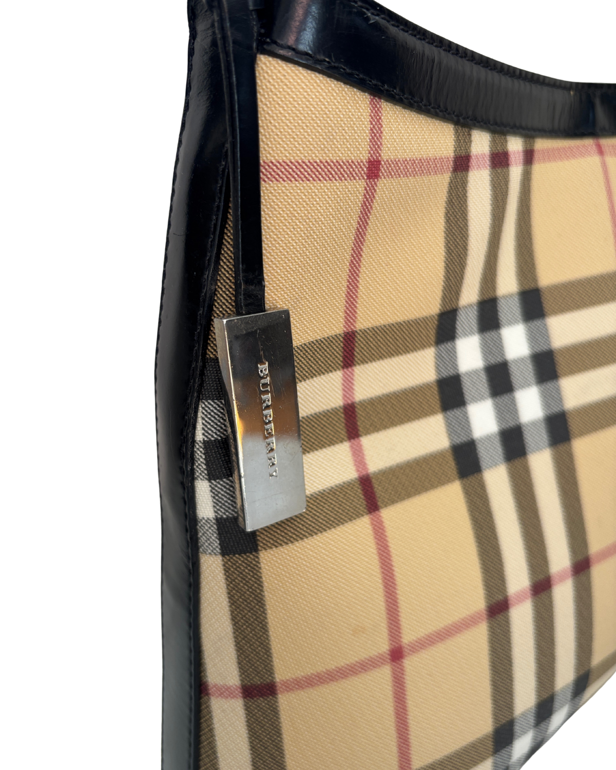 Burberry Vintage Haymarket Check Shoulder Bag