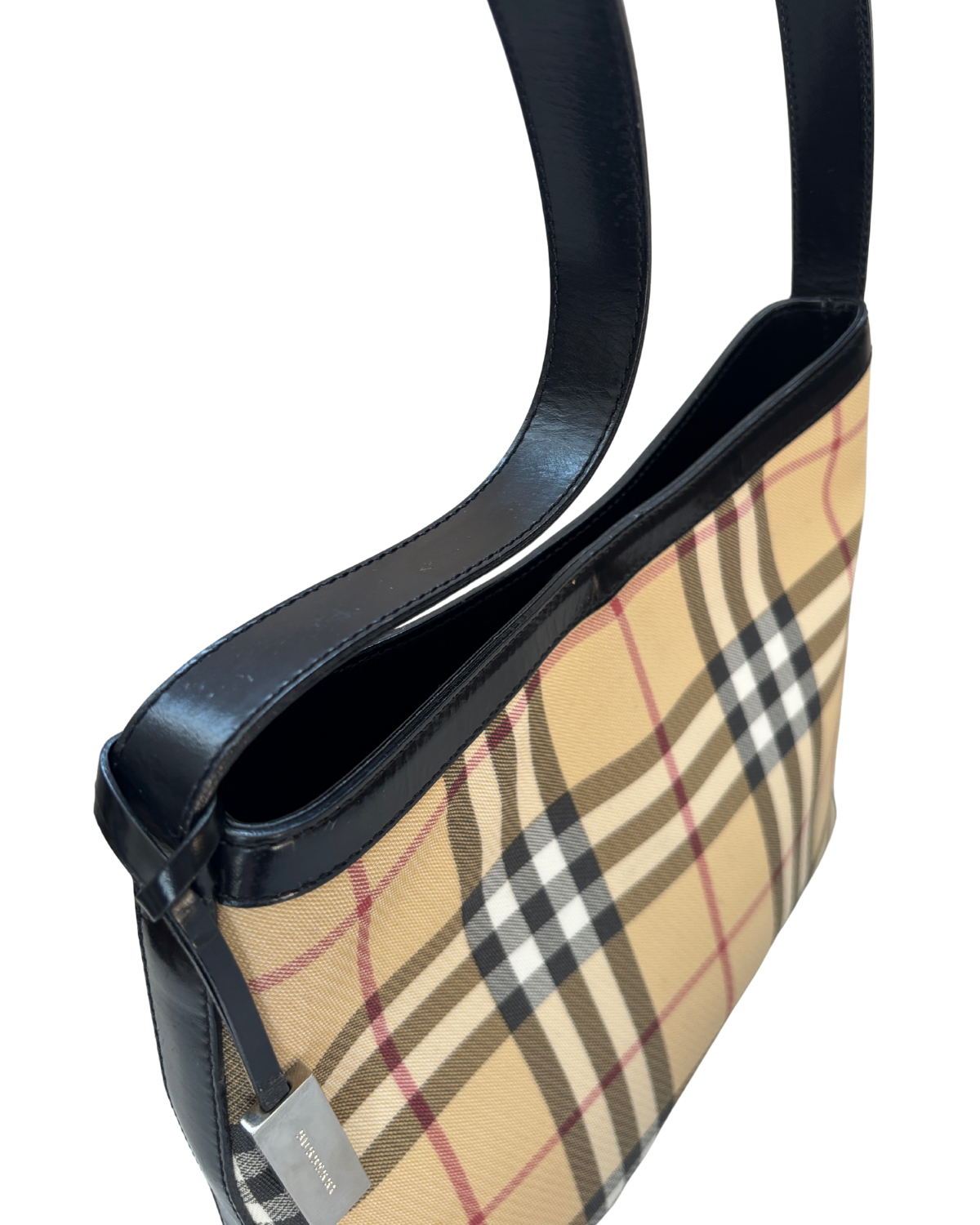 Burberry Vintage Haymarket Check Shoulder Bag