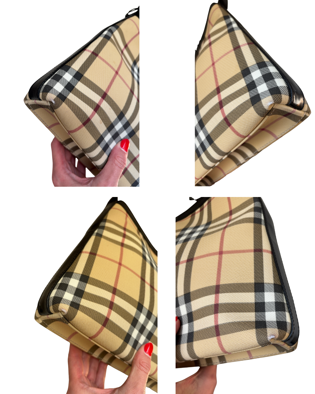 Burberry Vintage Haymarket Check Shoulder Bag