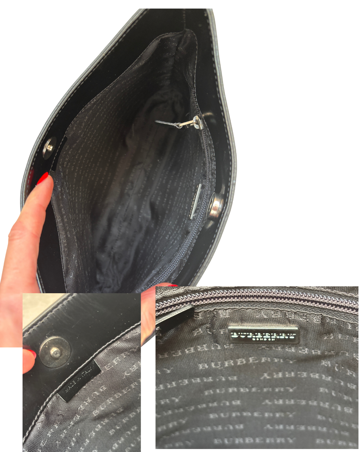 Burberry Vintage Haymarket Check Shoulder Bag