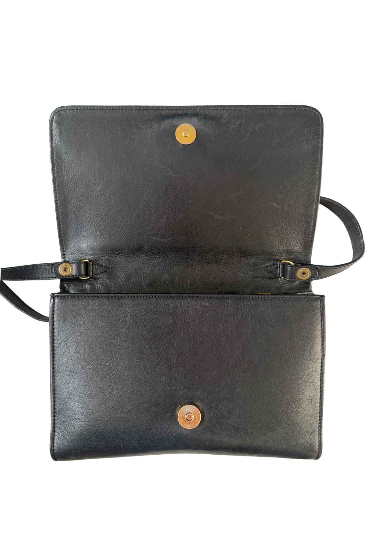 Celine Vintage Quilted Black Leather Shoulder 2in1 Bag