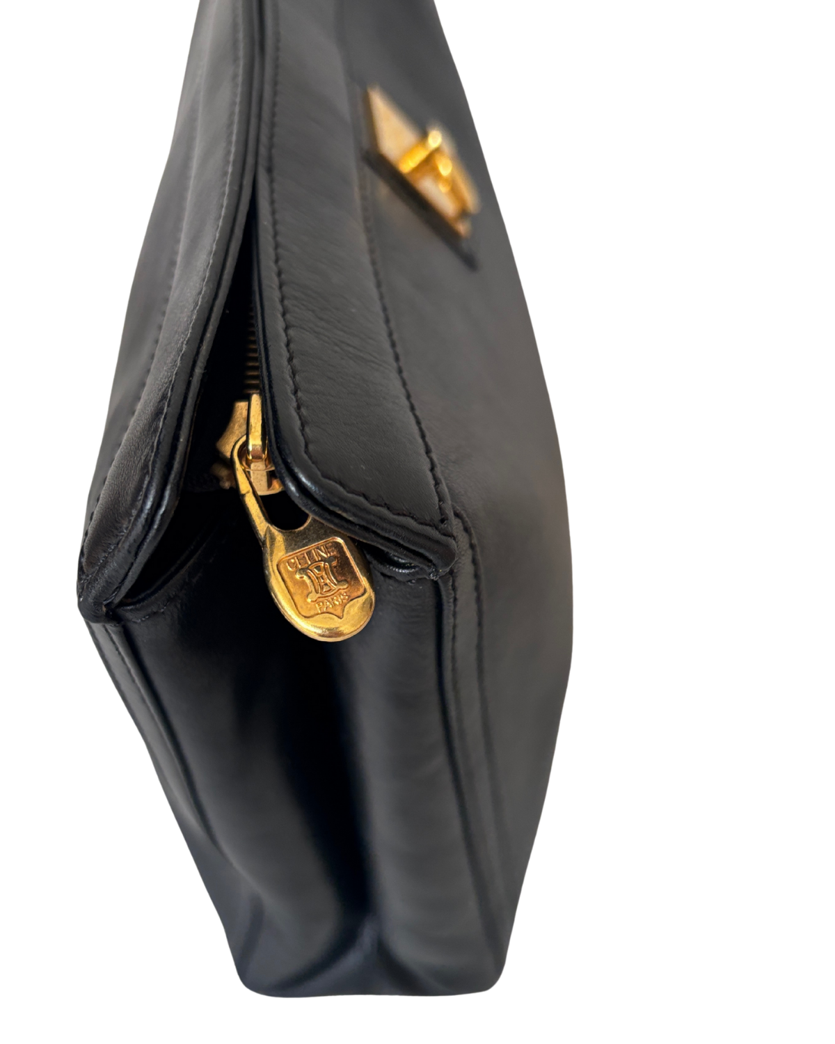 CELINE Black Leather Clutch (2003)