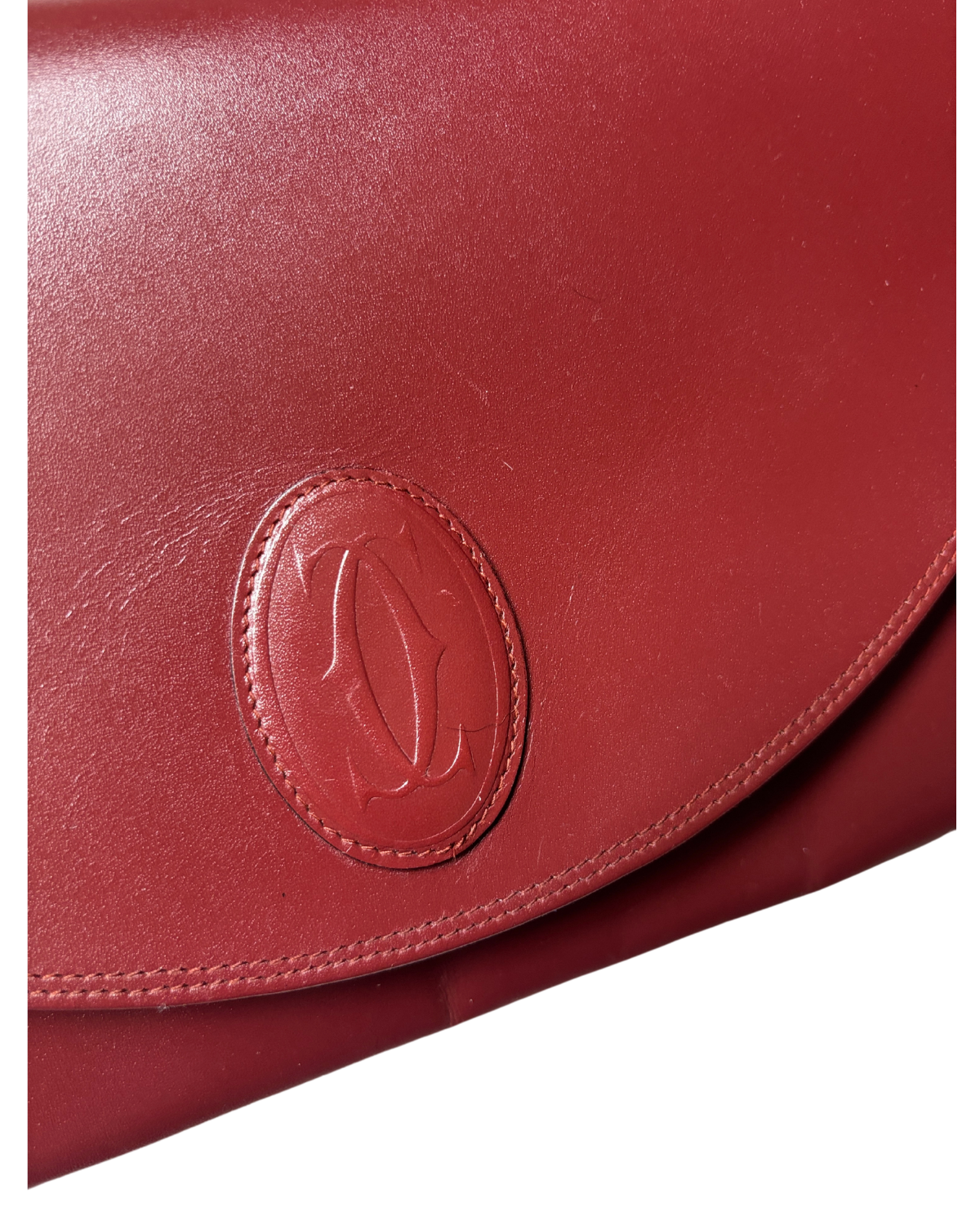Cartier Vintage Bordeaux Leather Clutch (1970's)