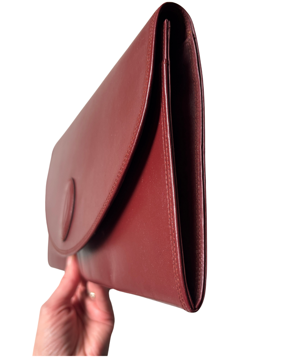 Cartier Vintage Bordeaux Leather Clutch (1970's)