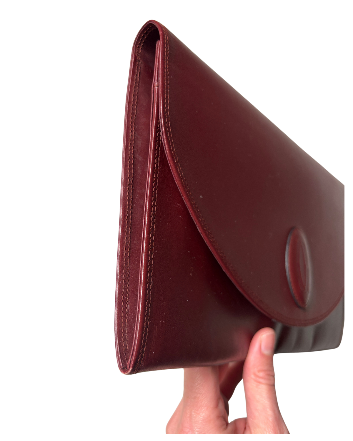 Cartier Vintage Bordeaux Leather Clutch (1970's)