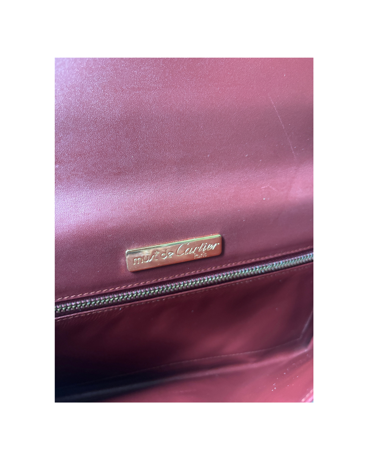 Cartier Vintage Bordeaux Leather Clutch (1970's)