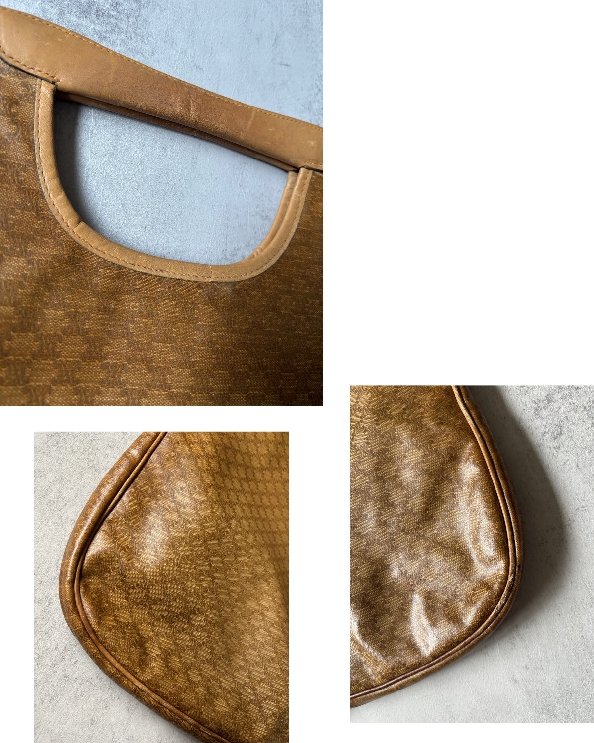 Céline Macadam Coated Canvas Top Handle Shopper Tote