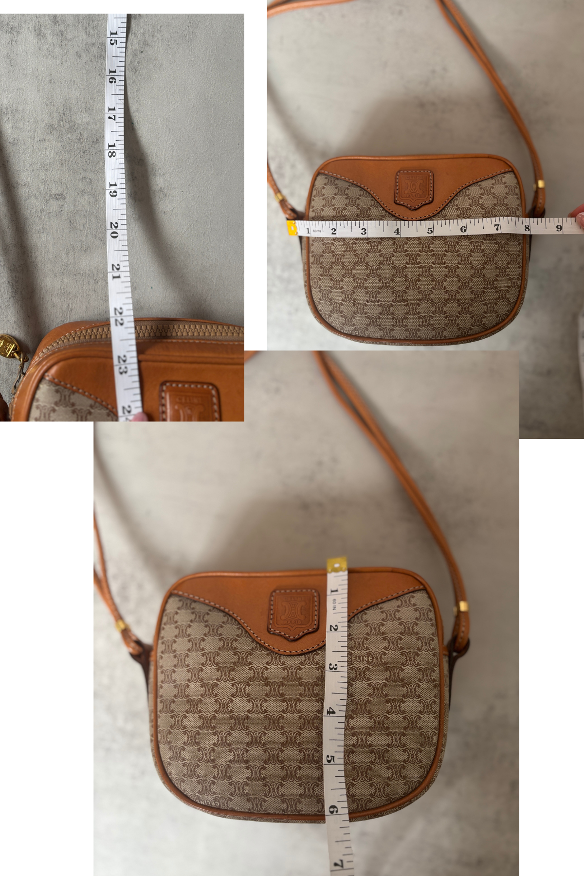 CELINE Vintage Macadam Crossbody