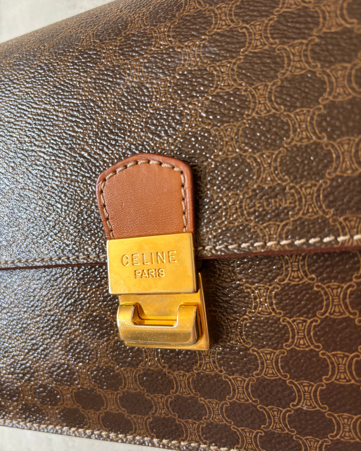 Vintage Celine Macadam Clutch Wristlet