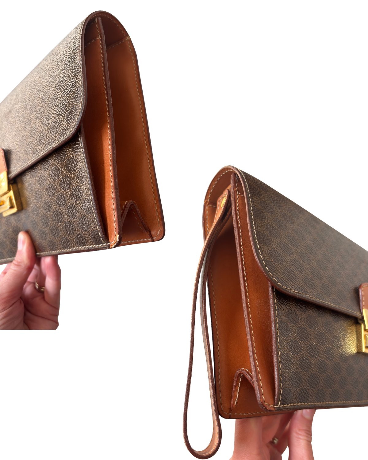 Vintage Celine Macadam Clutch Wristlet