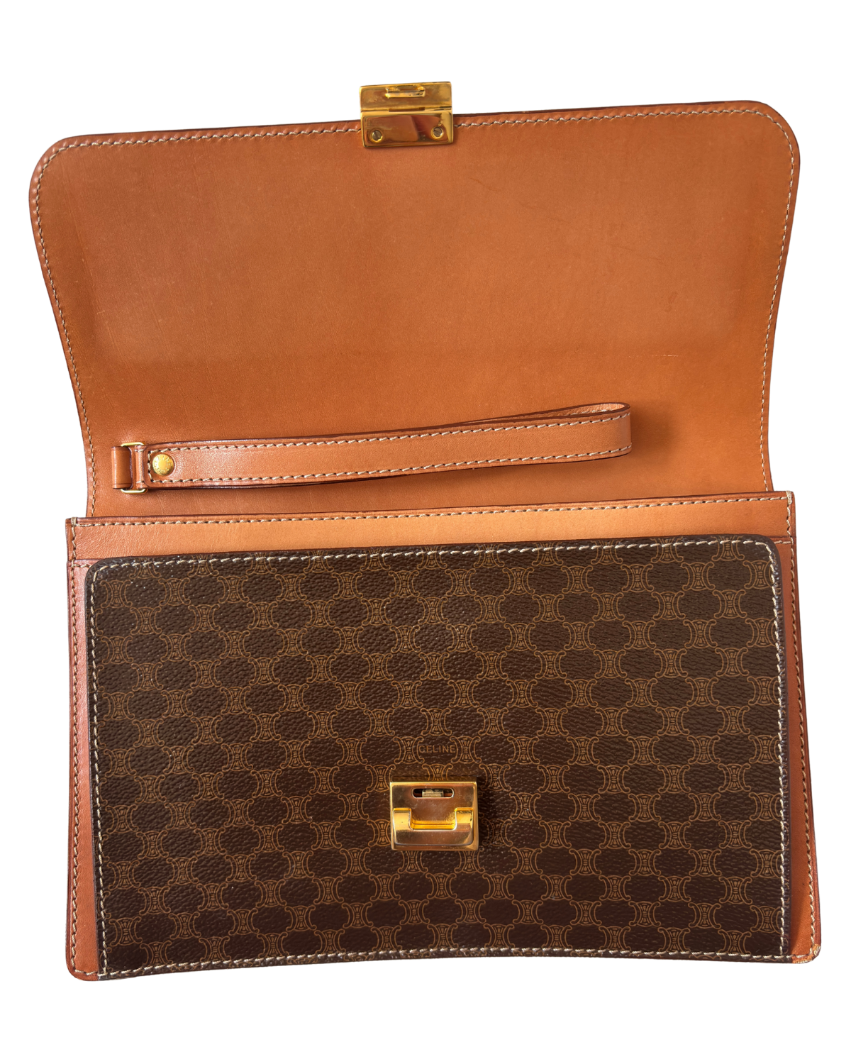 Vintage Celine Macadam Clutch Wristlet