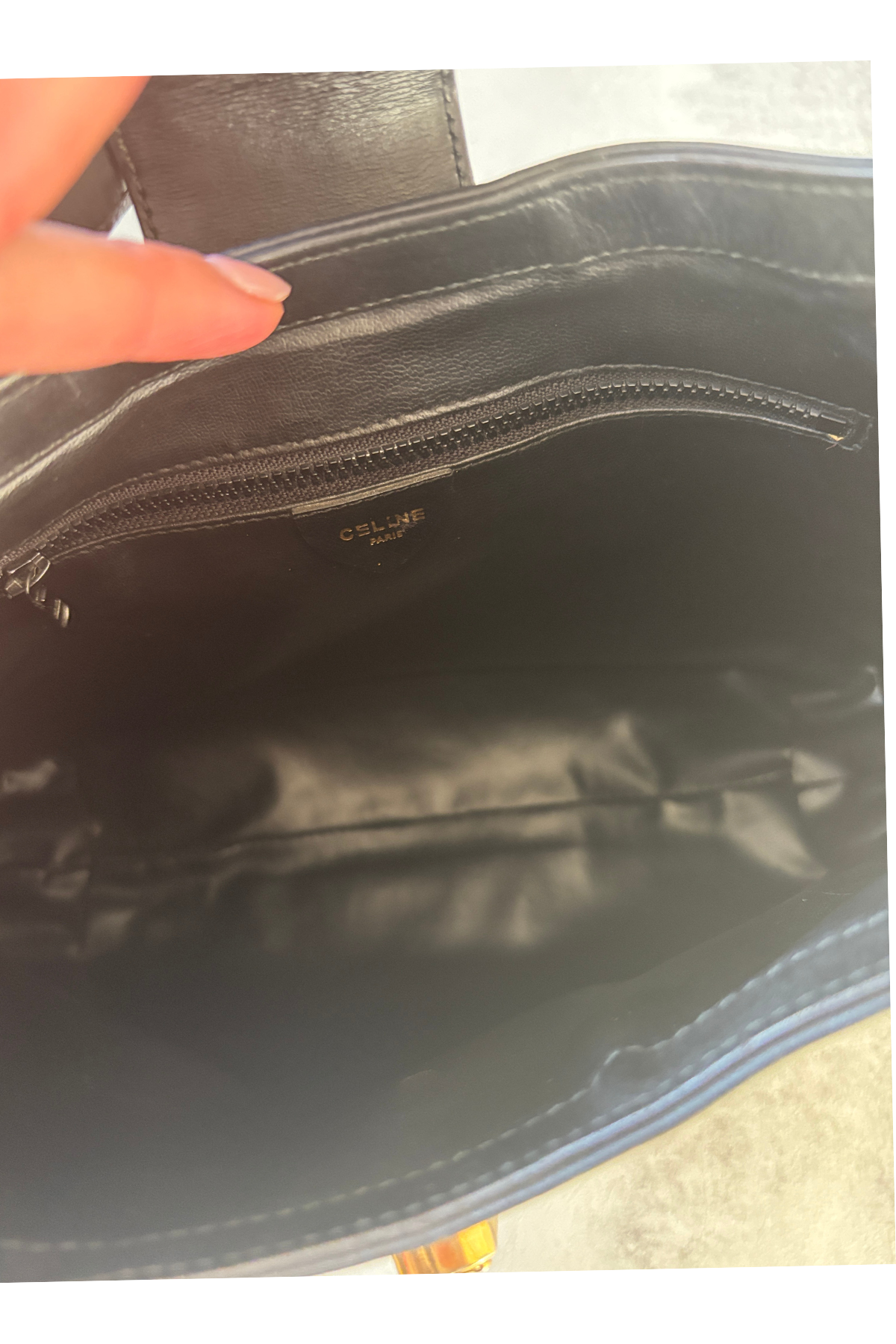 Vintage Céline Blason Turn Lock Shoulder Bag (1990s)