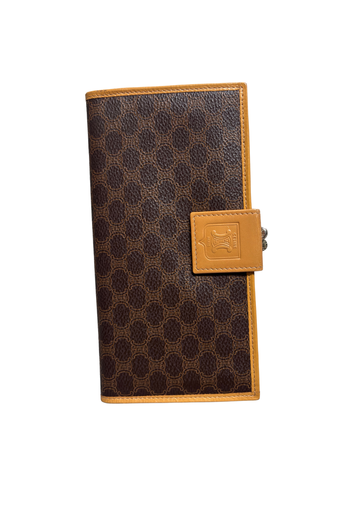 Vintage Celine Macadam Long Wallet – Classic Triomphe Brown