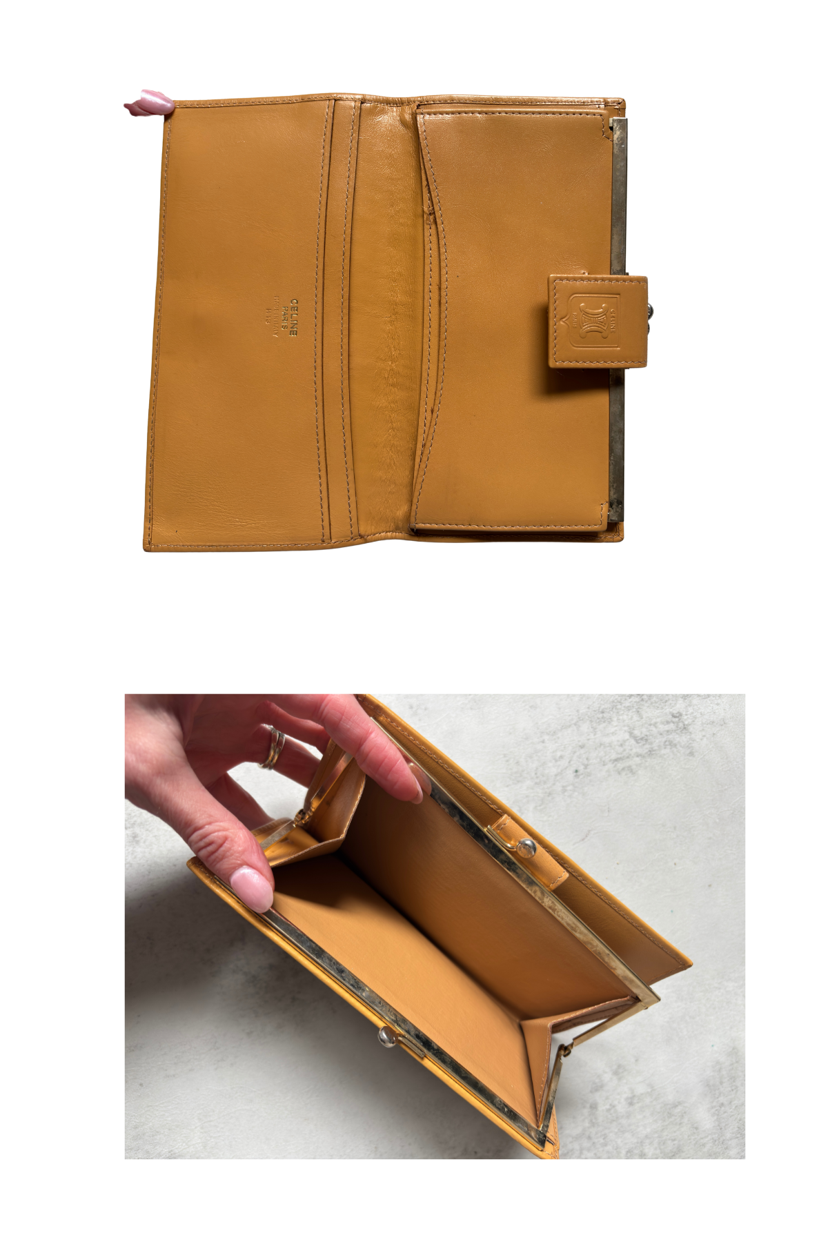 Vintage Celine Macadam Long Wallet – Classic Triomphe Brown