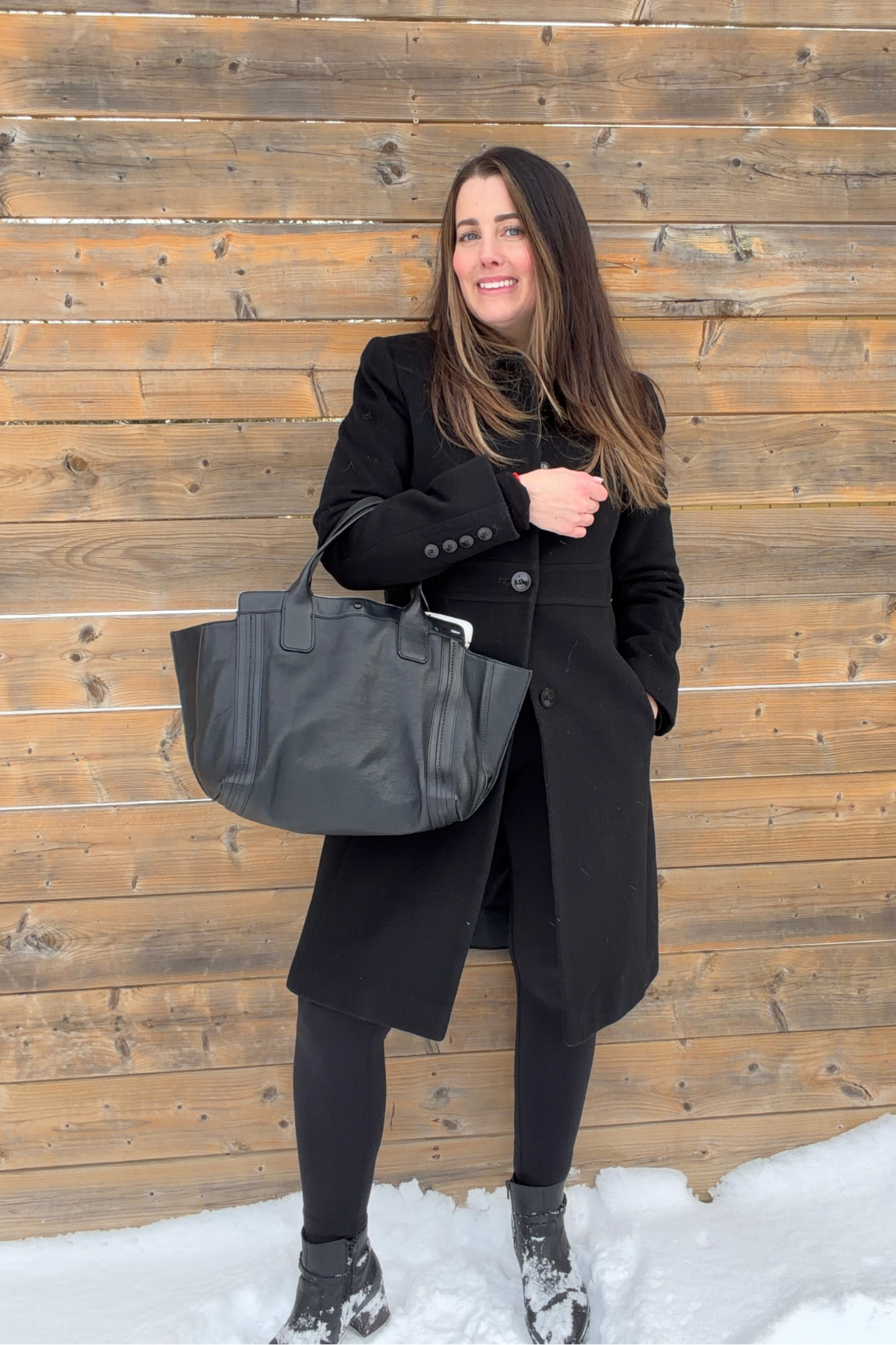 Chloé Alison Black Leather Small Tote