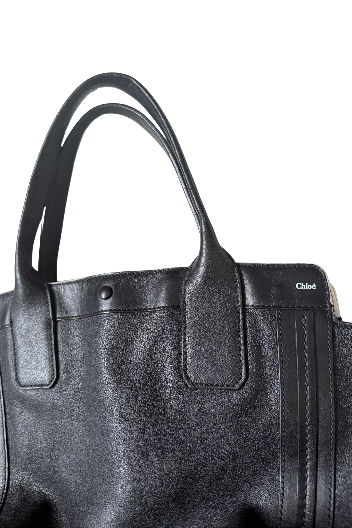 Chloé Alison Black Leather Small Tote
