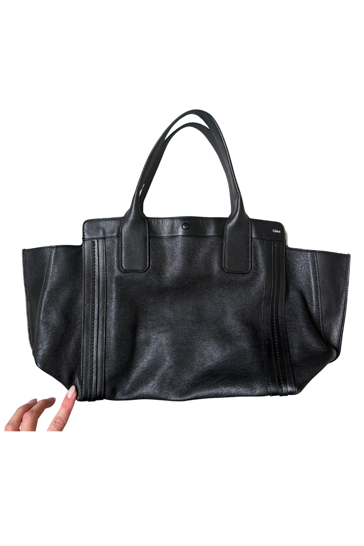 Chloé Alison Black Leather Small Tote