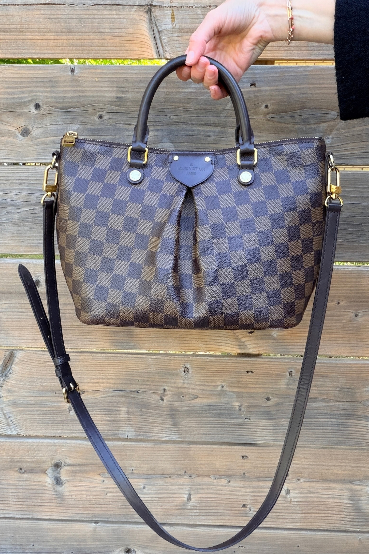 Louis Vuitton Siena PM Damier Ebene Shoulder Bag (2013)