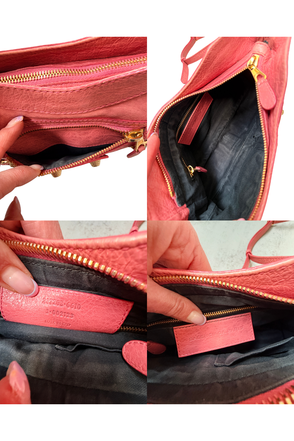 Balenciaga Giant Hip Bubble Gum Pink Shoulder Bag (with Mirror)