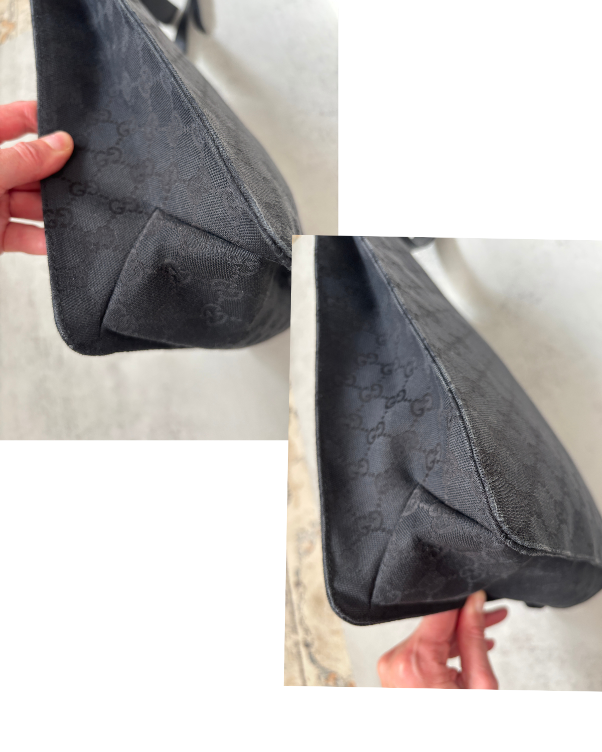 Vintage Gucci GG Canvas Messenger Bag