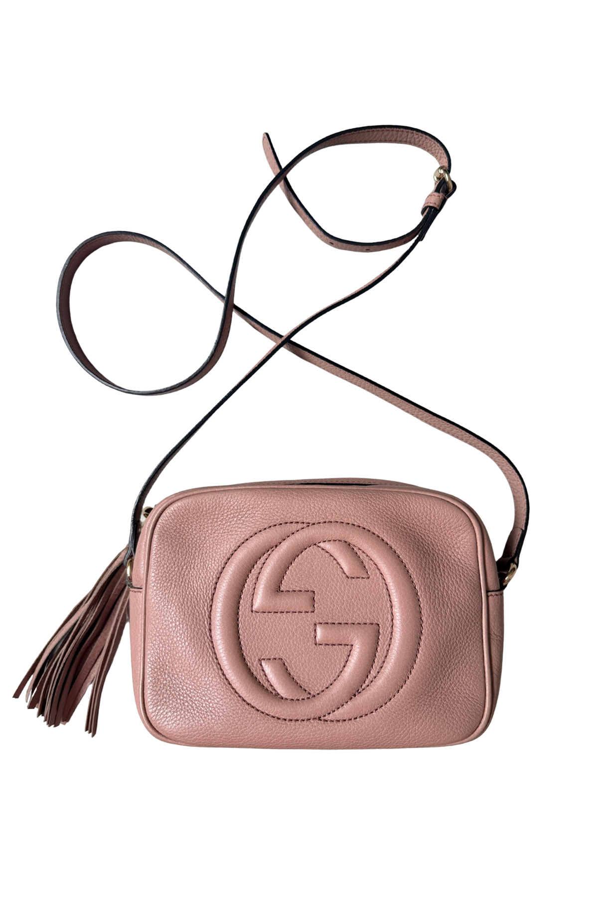 Gucci Pink Beige Interlocking G Soho Disco