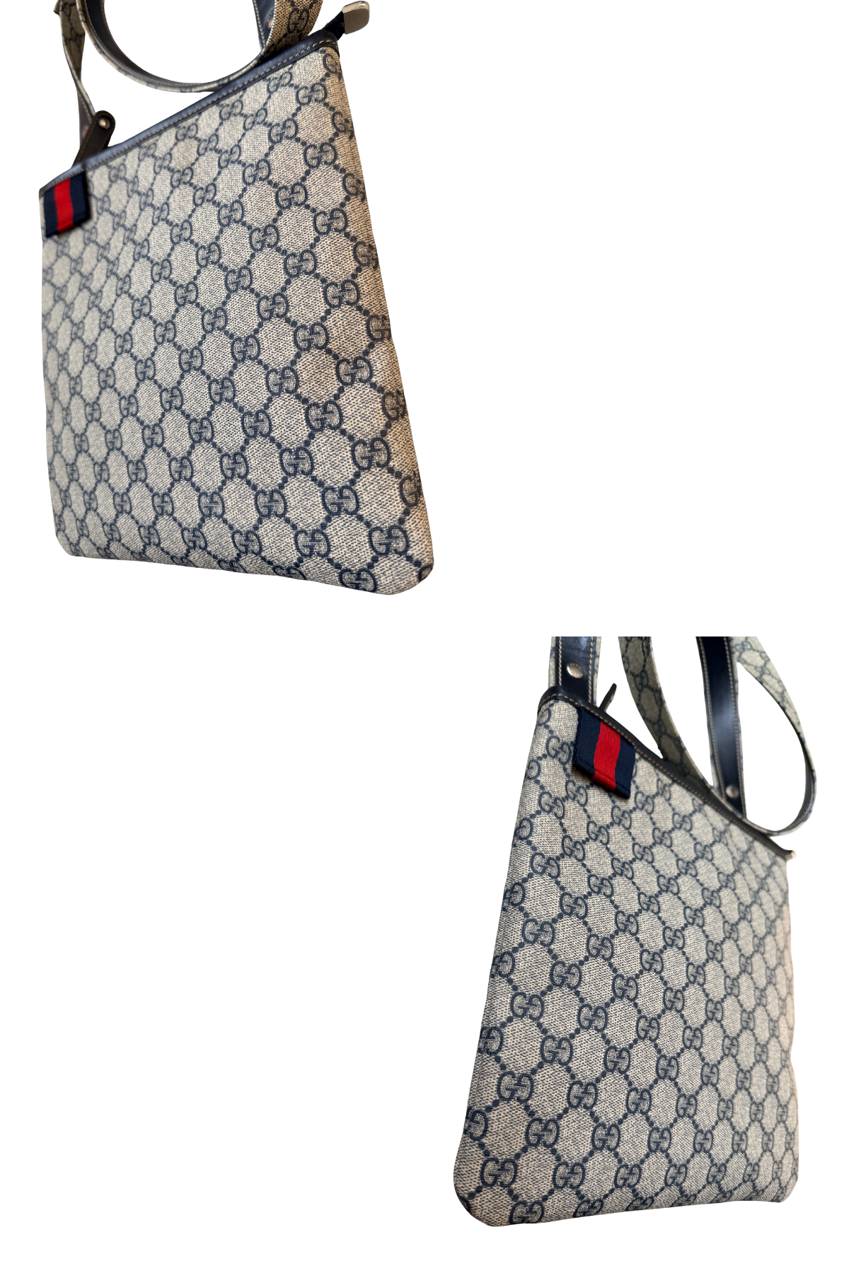 GUCCI GG Navy Supreme Crossbody Bag