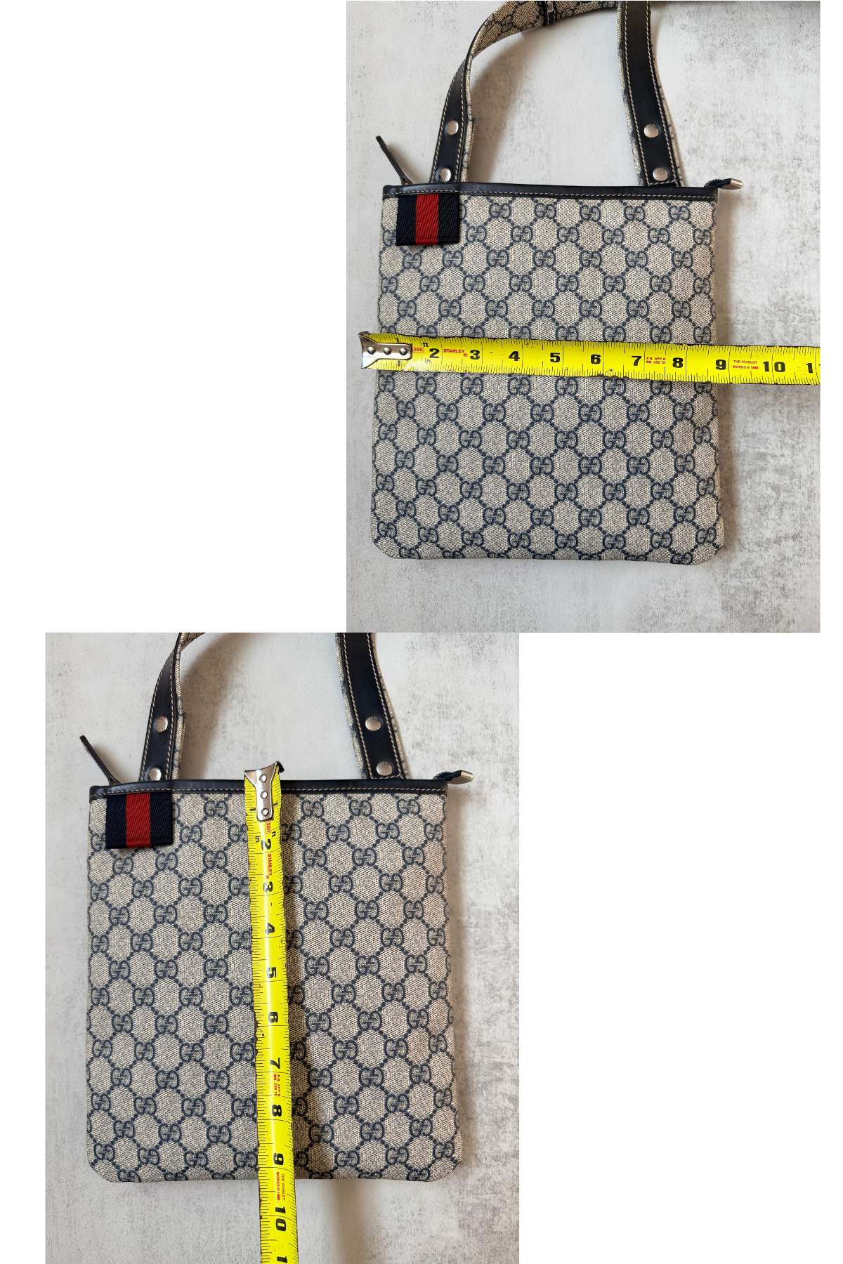 GUCCI GG Navy Supreme Crossbody Bag