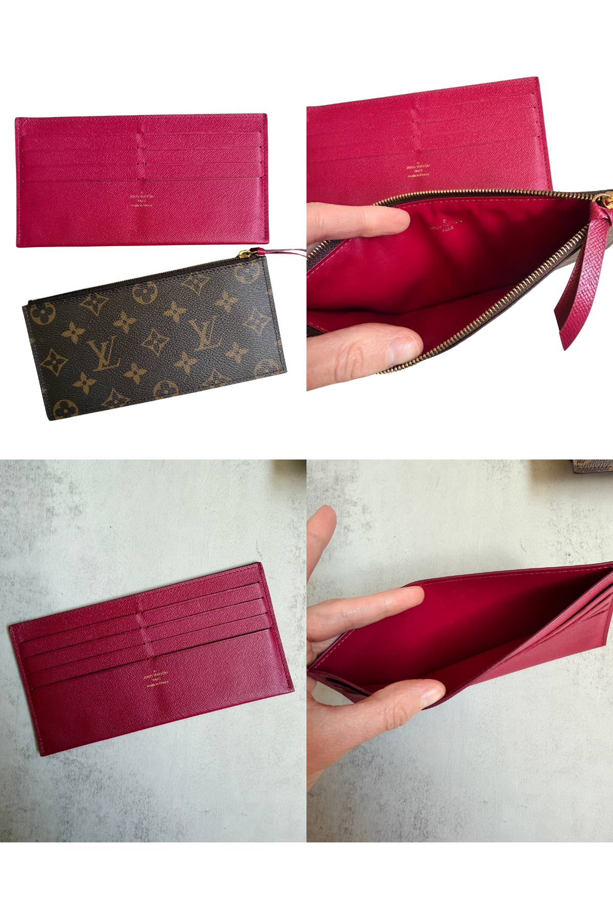 Louis Vuitton Pochette Félicie Monogram Fuchsia | Full Set | 2016