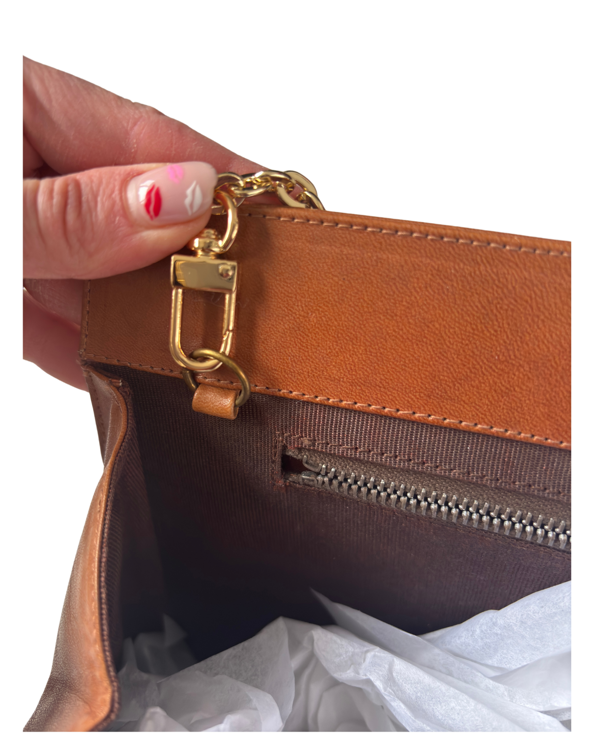 Gucci RARE Vintage Brown Canvas Clutch 2-Way Bag